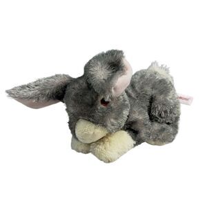 Aurora Bunny Rabbit Plush Gray Realistic Floppy FurryNovelty Gift Spring Lovey
